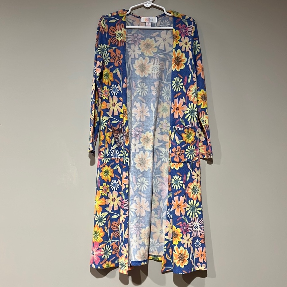 LuLaRoe Kids Sariah Cardigan Size 8